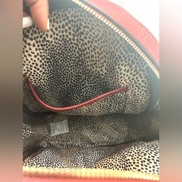 Isabelle Vegan Leather Magenta Burgundy Red backpack Handbag Purse (NEW) - Picture 9 of 9